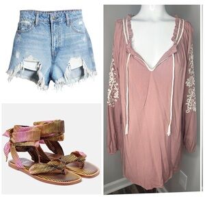 BOB TIMBERLAKE EMBROIDERED BLOUSE-NWT-LARGE